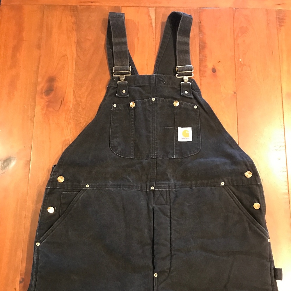 CARHARTT MEN’S ARTIC LINED 40 X 30 QUARTER ZIP LEG BIBS